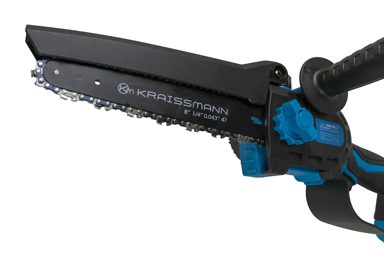 Акумуляторна міні-ланцюгова пила Kraissmann 2033 AKS-BL 20/2 MP