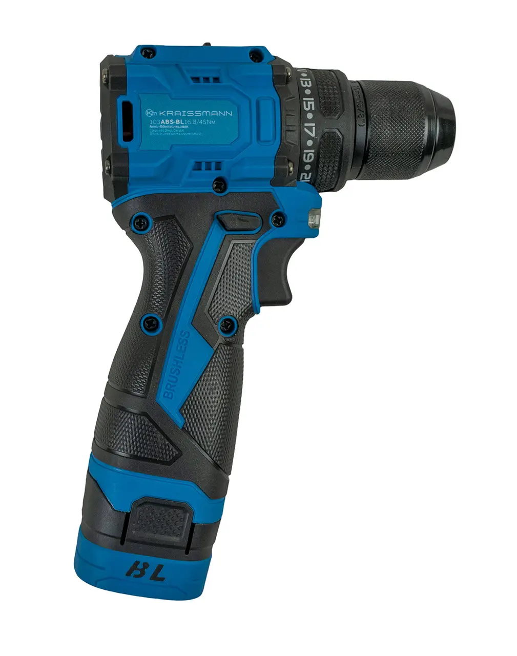 Акумуляторний шуруповерт Kraissmann 103 ABS-BL 16.8/45 Nm