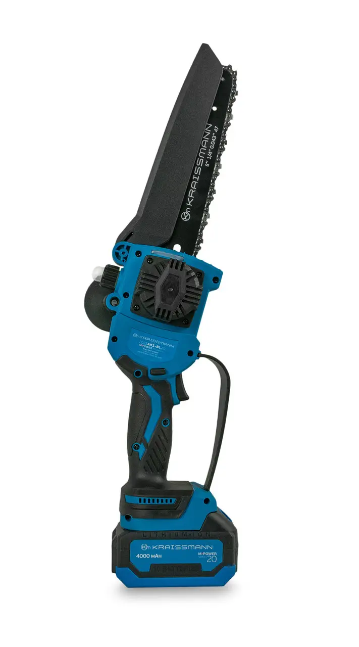 Акумуляторна міні-ланцюгова пила Kraissmann 2033 AKS-BL 20/2 MP