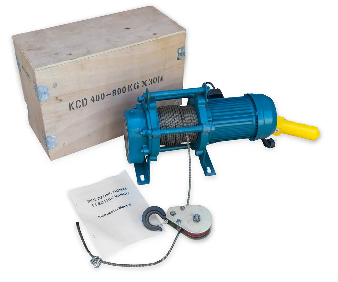 Лебідка електрична Kraissmann KCD 400/800 (висота підйому 30/15 м, 220 В, одна фаза)