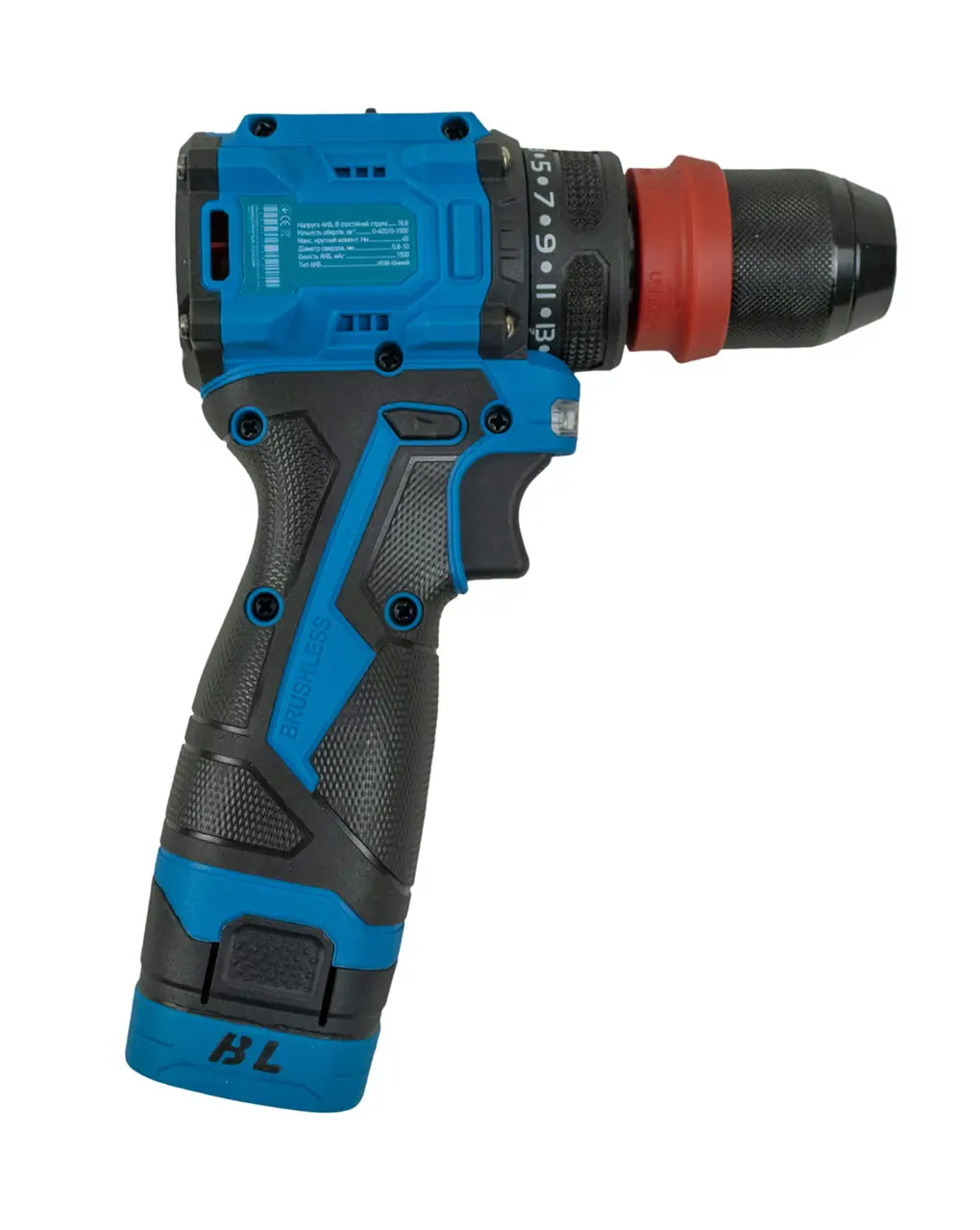 Акумуляторний шуруповерт Kraissmann 103 S-ABS-BL 16.8/45 Nm металевий швидкоз'ємний патрон