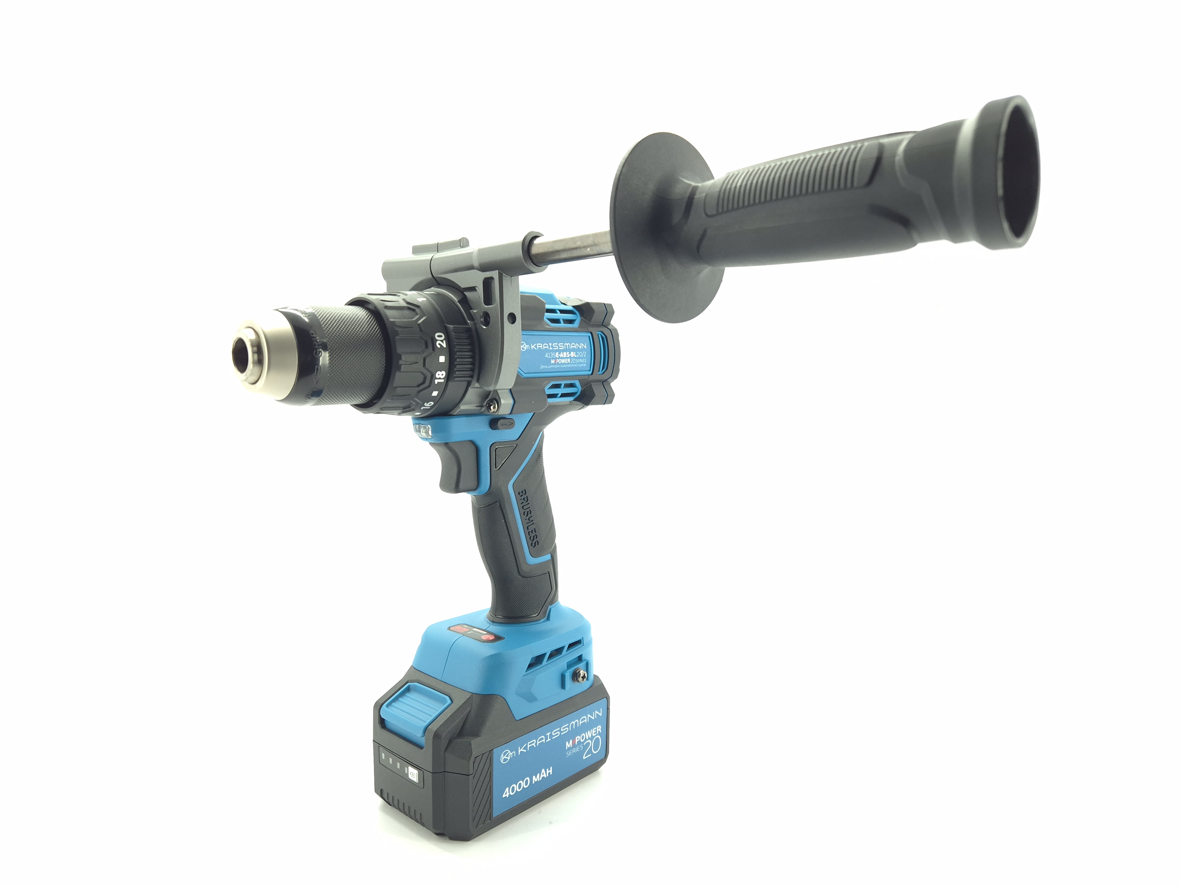 Акумуляторний ударний шурупокрут Kraissmann 4135 E-ABS-BL 20/2