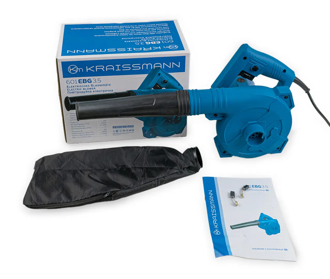 Повітродуйка електрична Kraissmann 601 EBG 3.5