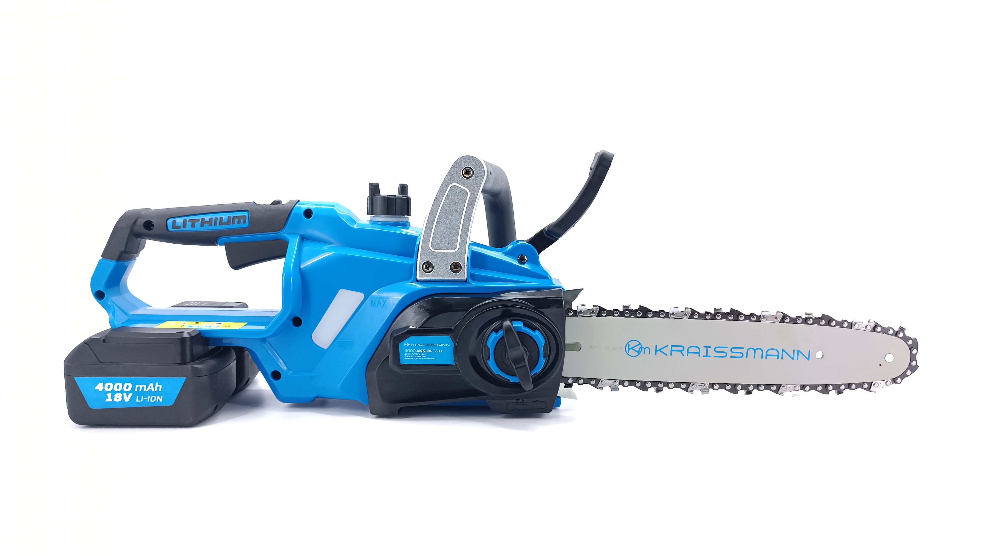 Акумуляторна ланцюгова пила Kraissmann 4000AKS-BL 36 Li