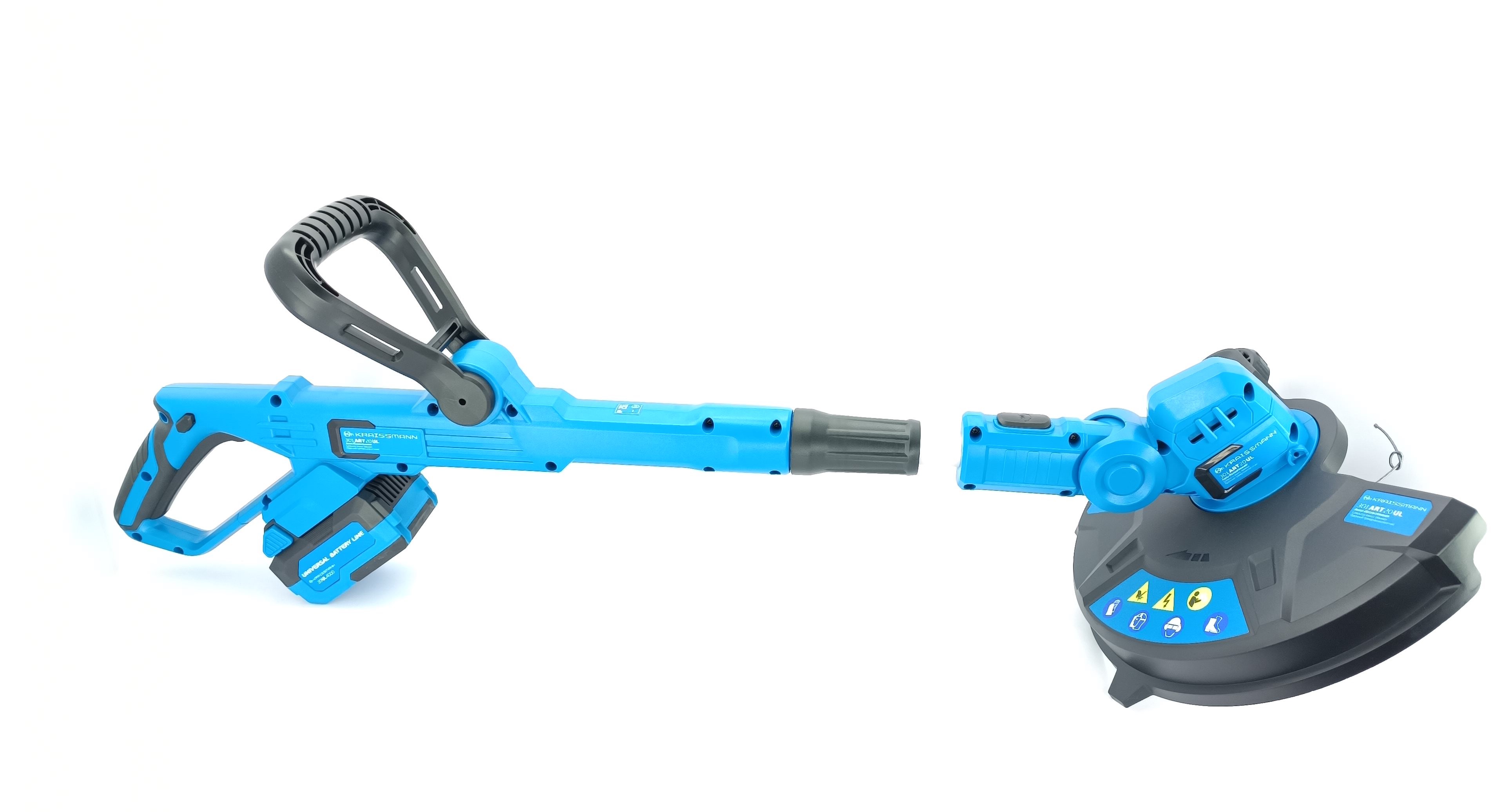 Газонний трімер Kraissmann 301 ART 20UL/1 (зарядний пристрій, 1 ак. 4000 мАг)