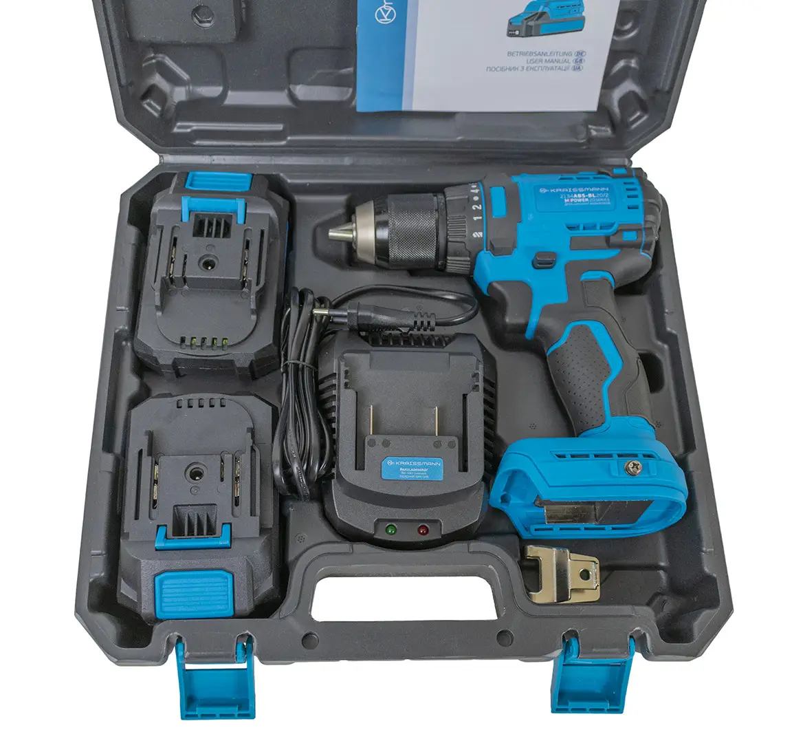 Акумуляторний шурупокрут Kraissmann 2134 ABS-BL 20/2