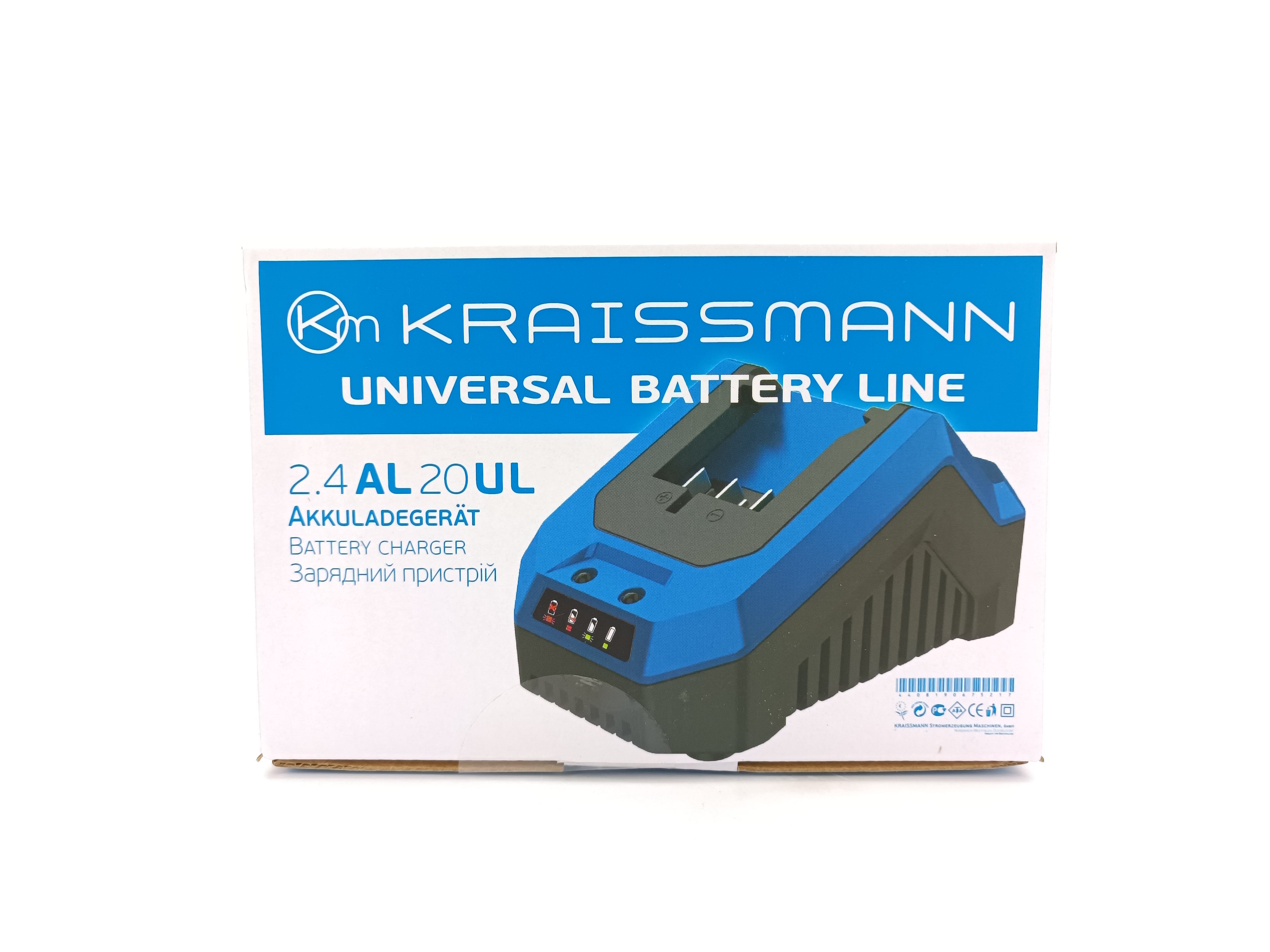Зарядний пристрій Kraissmann 2.4 AL 20UL (2,4 А)