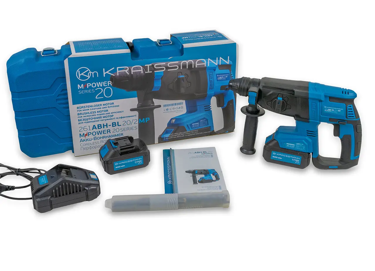 Перфоратор акумуляторний Kraissmann 261 ABH-BL 20/2 MP